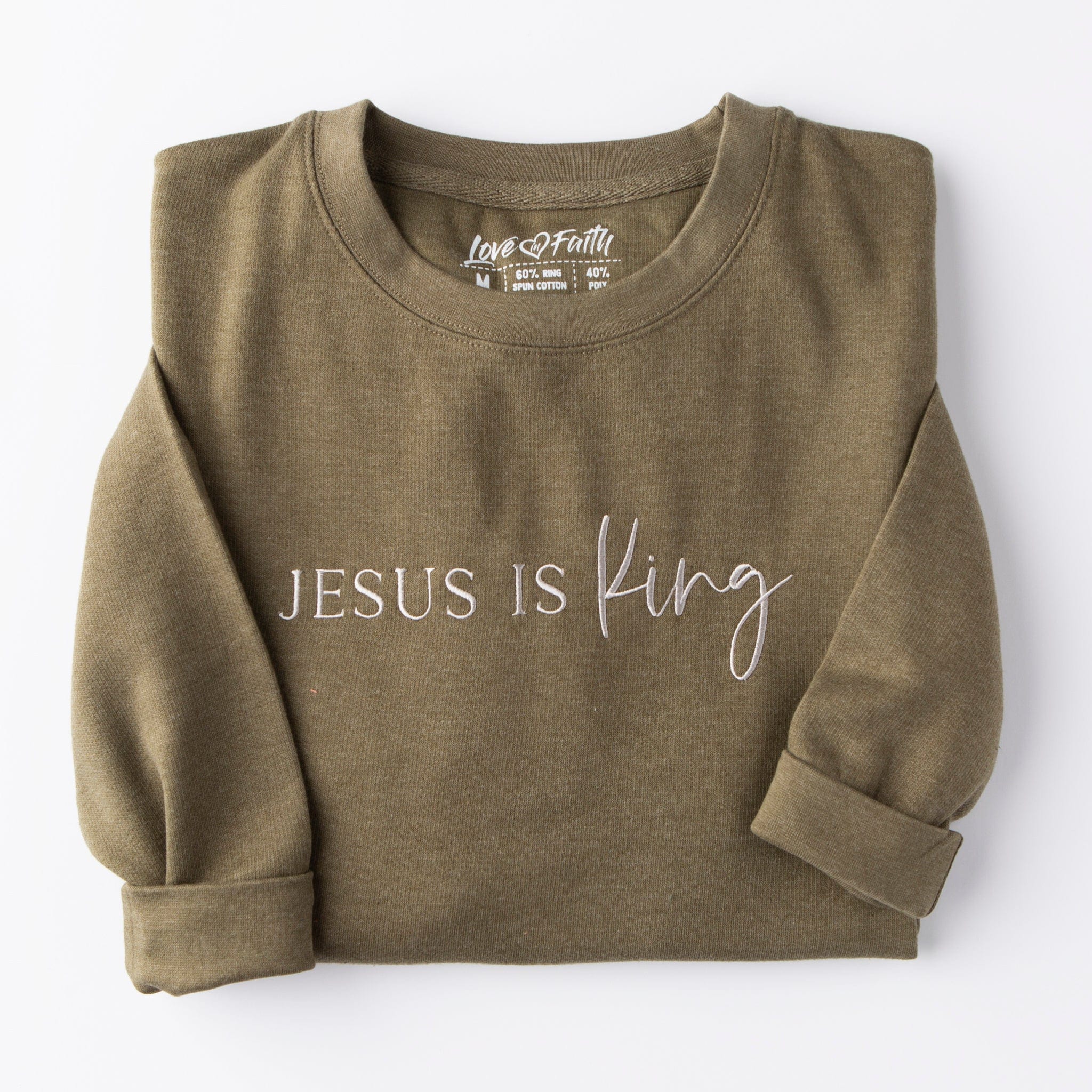 Jesus is King popular sweater size Large