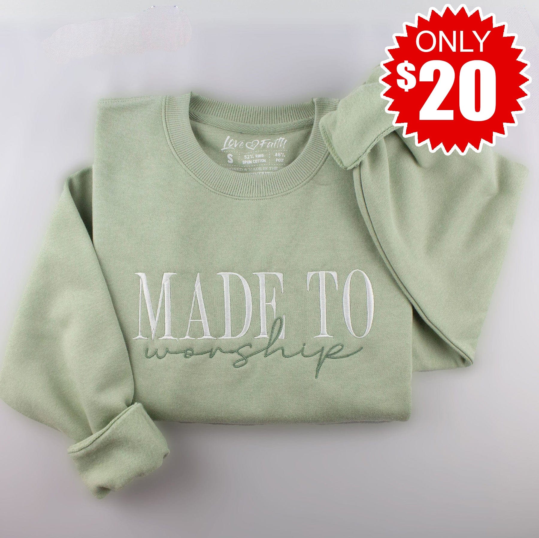 Love in faith sales sweatshirt