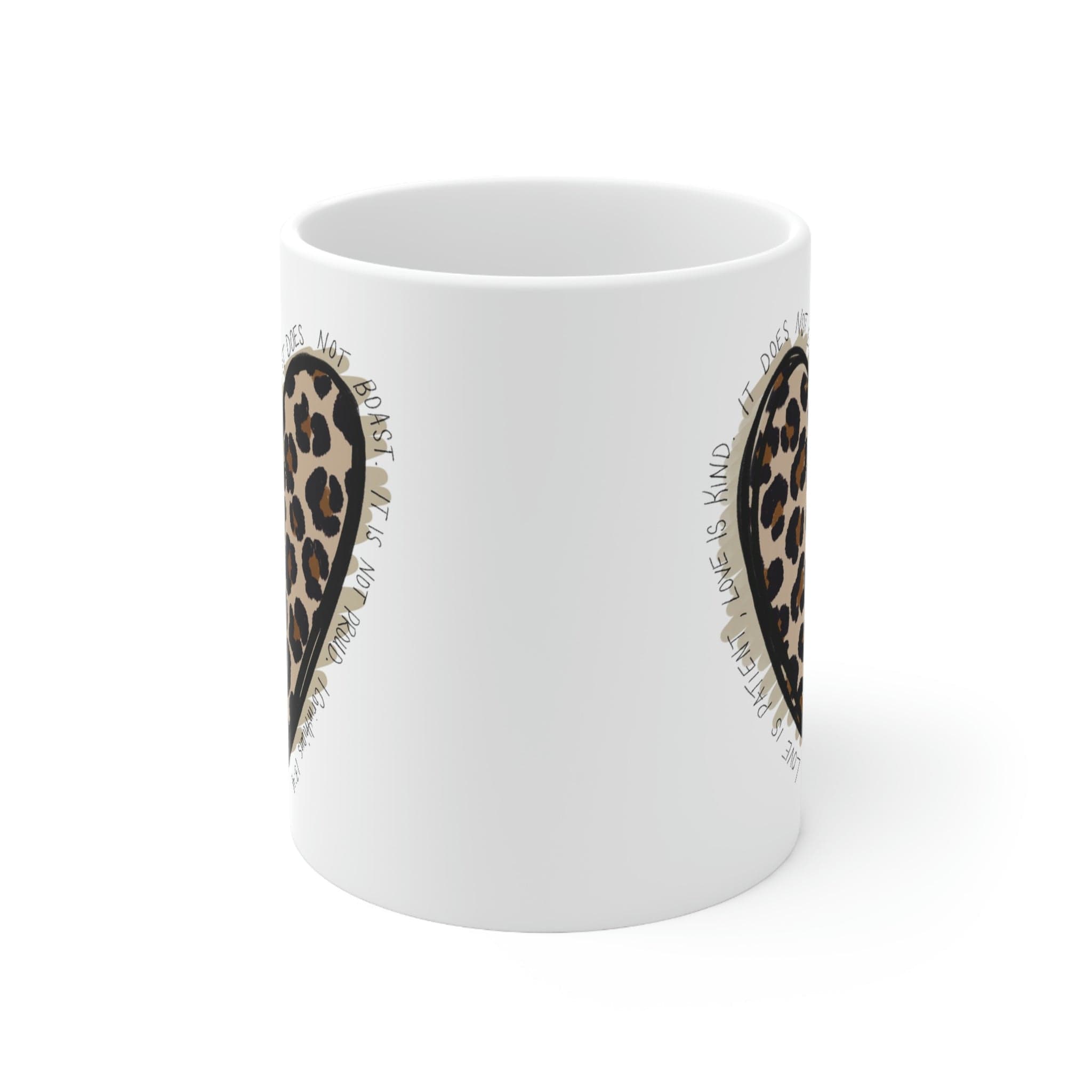 Arched Mamaw Leopard White Mug