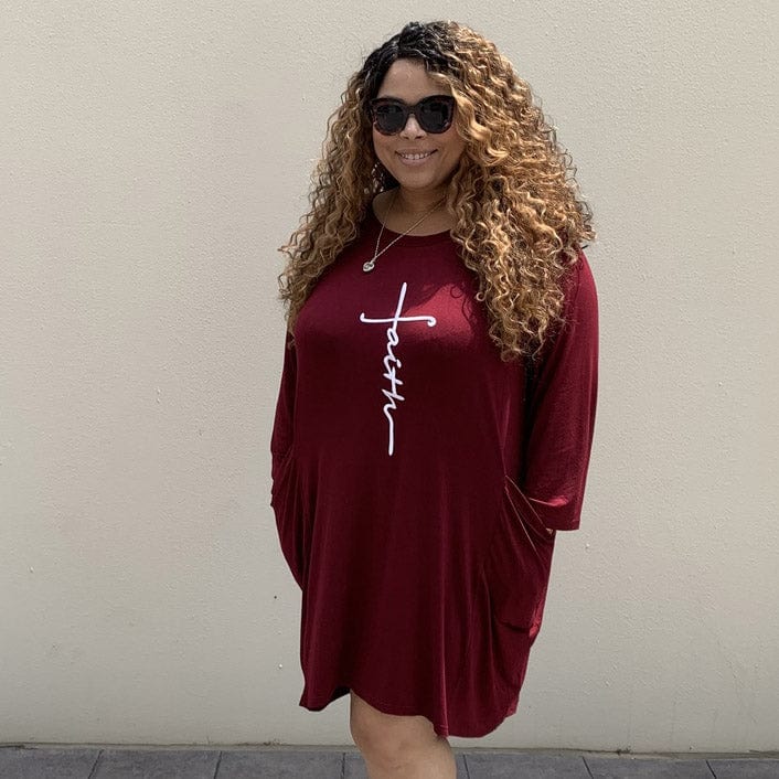 Faith t cheap shirt dress