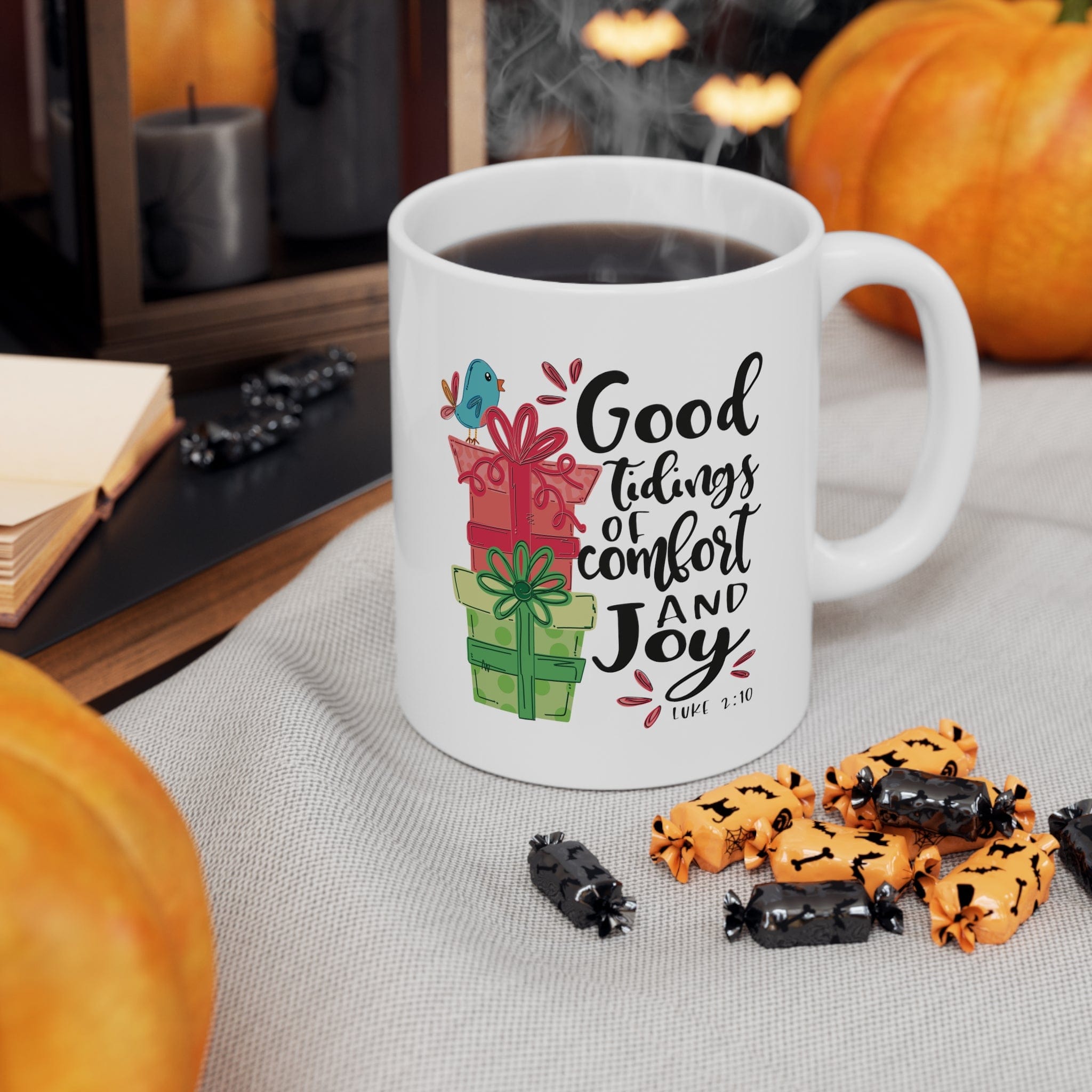 Glad Tidings Of Comfort And Joy Christmas Mug