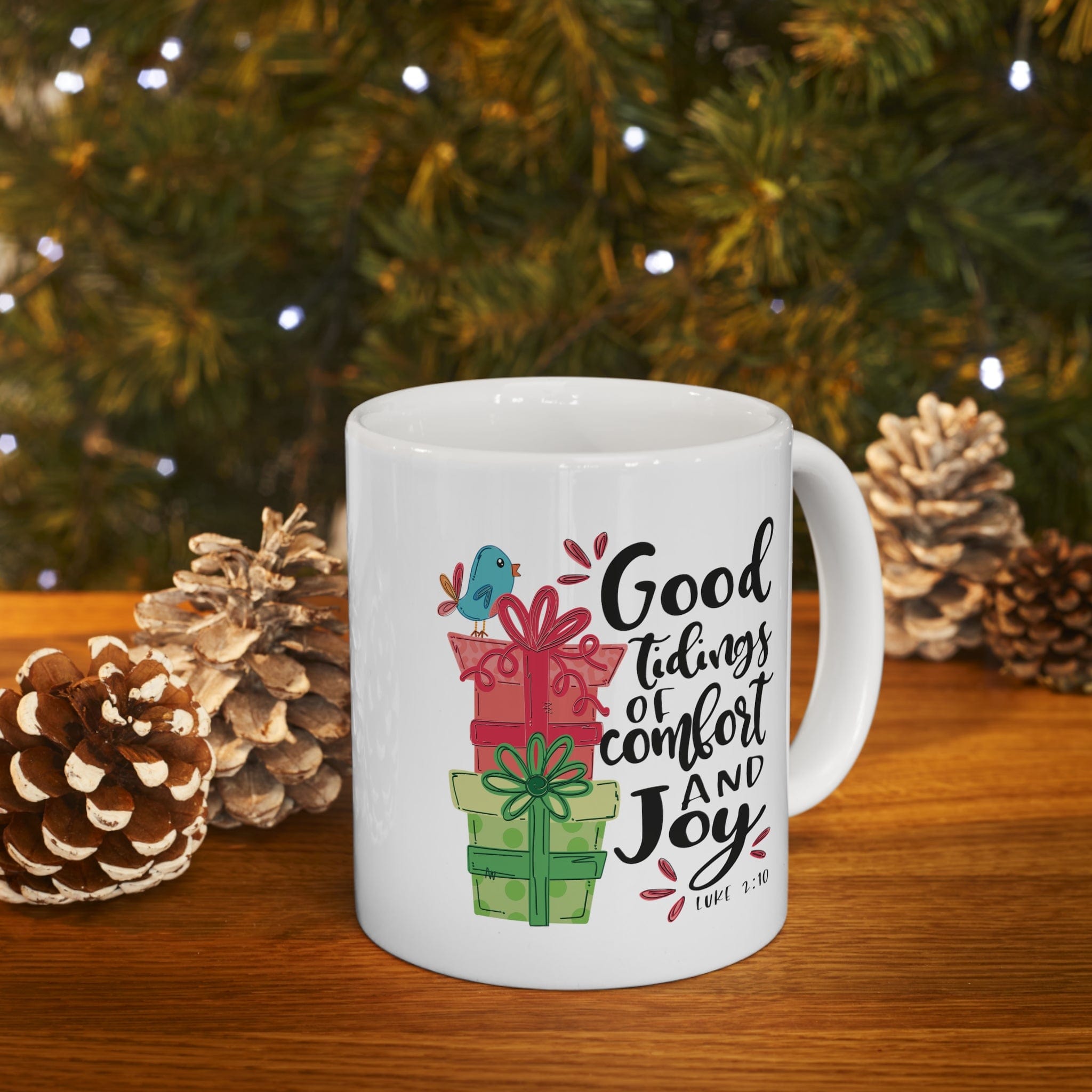 Glad Tidings Of Comfort And Joy Christmas Mug