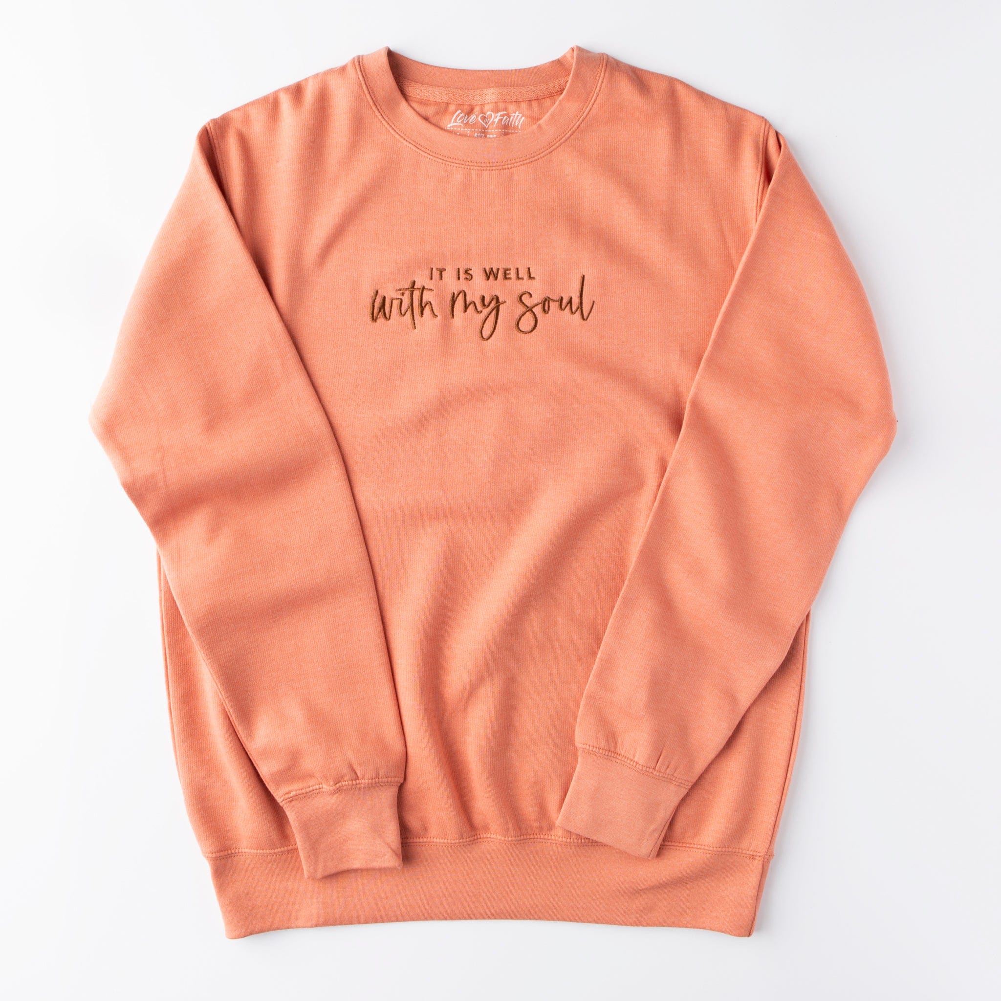 Embroidered It is Well Sweatshirt