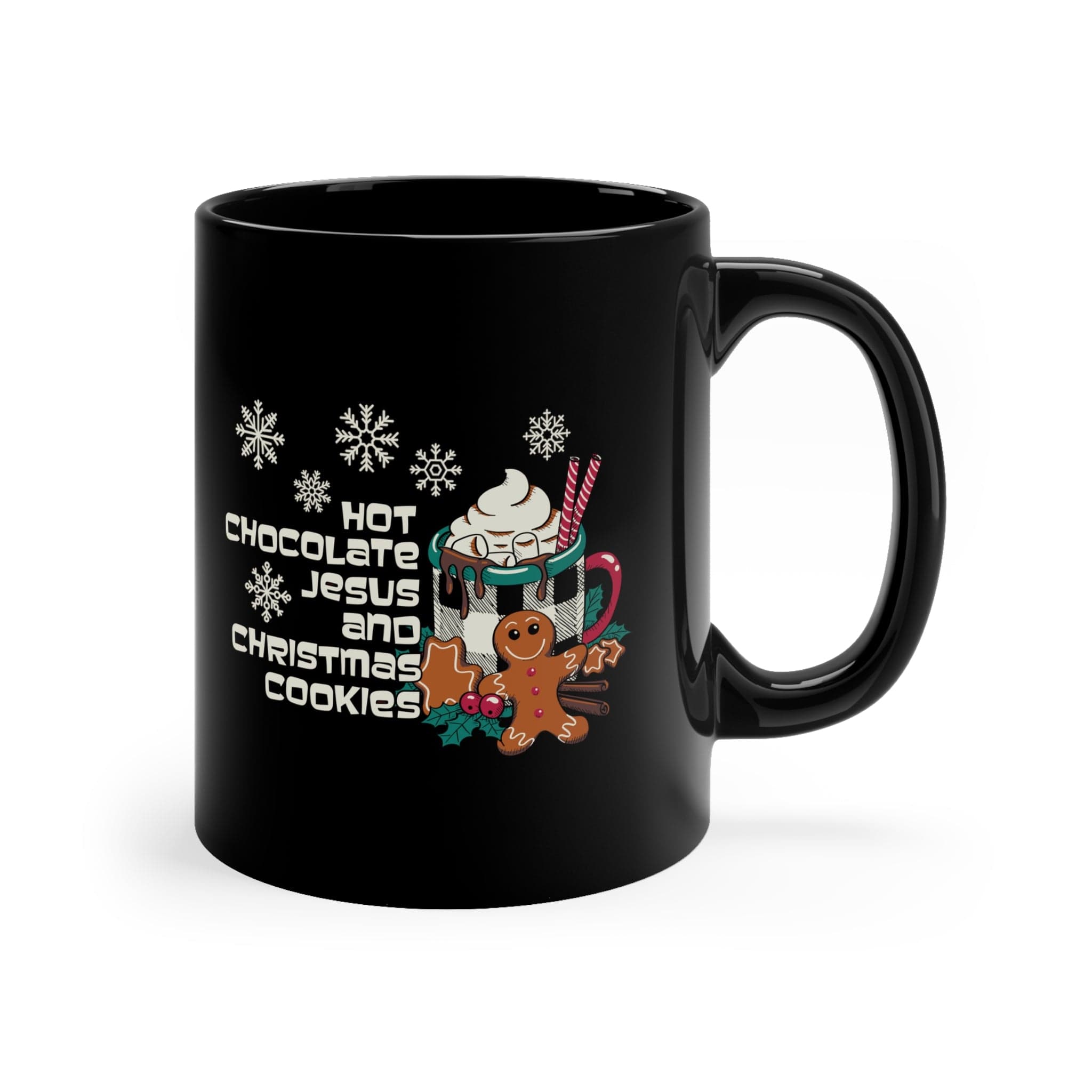 Hot dark chocolate in Christmas mug (ho-ho-ho) 200 Grs - The