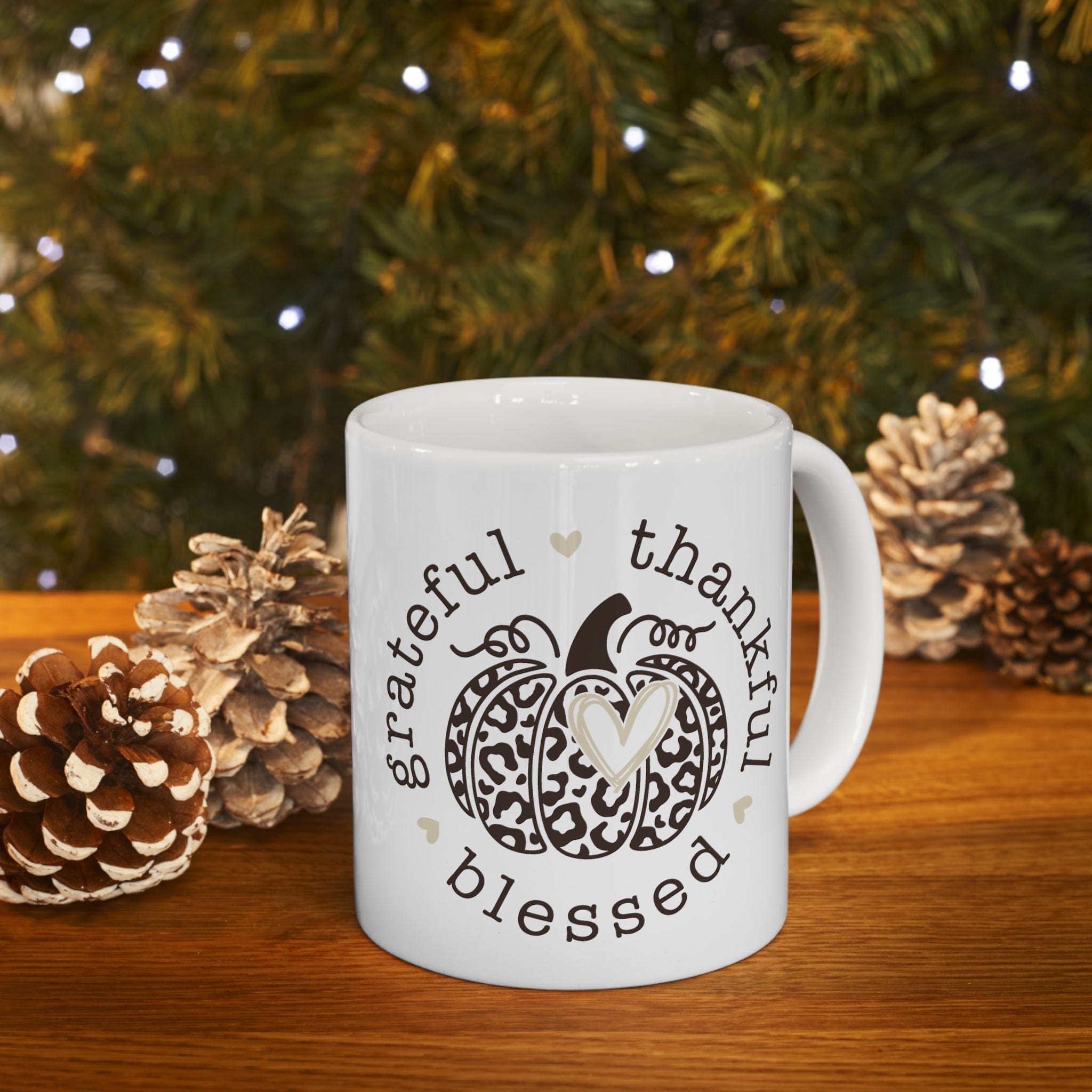 Thankful grateful blessed mug