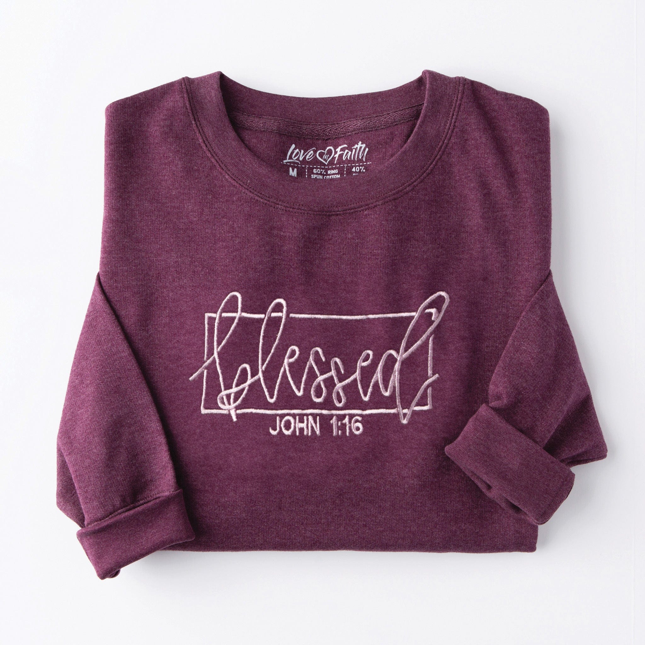 Embroidered Blessed Sweatshirt