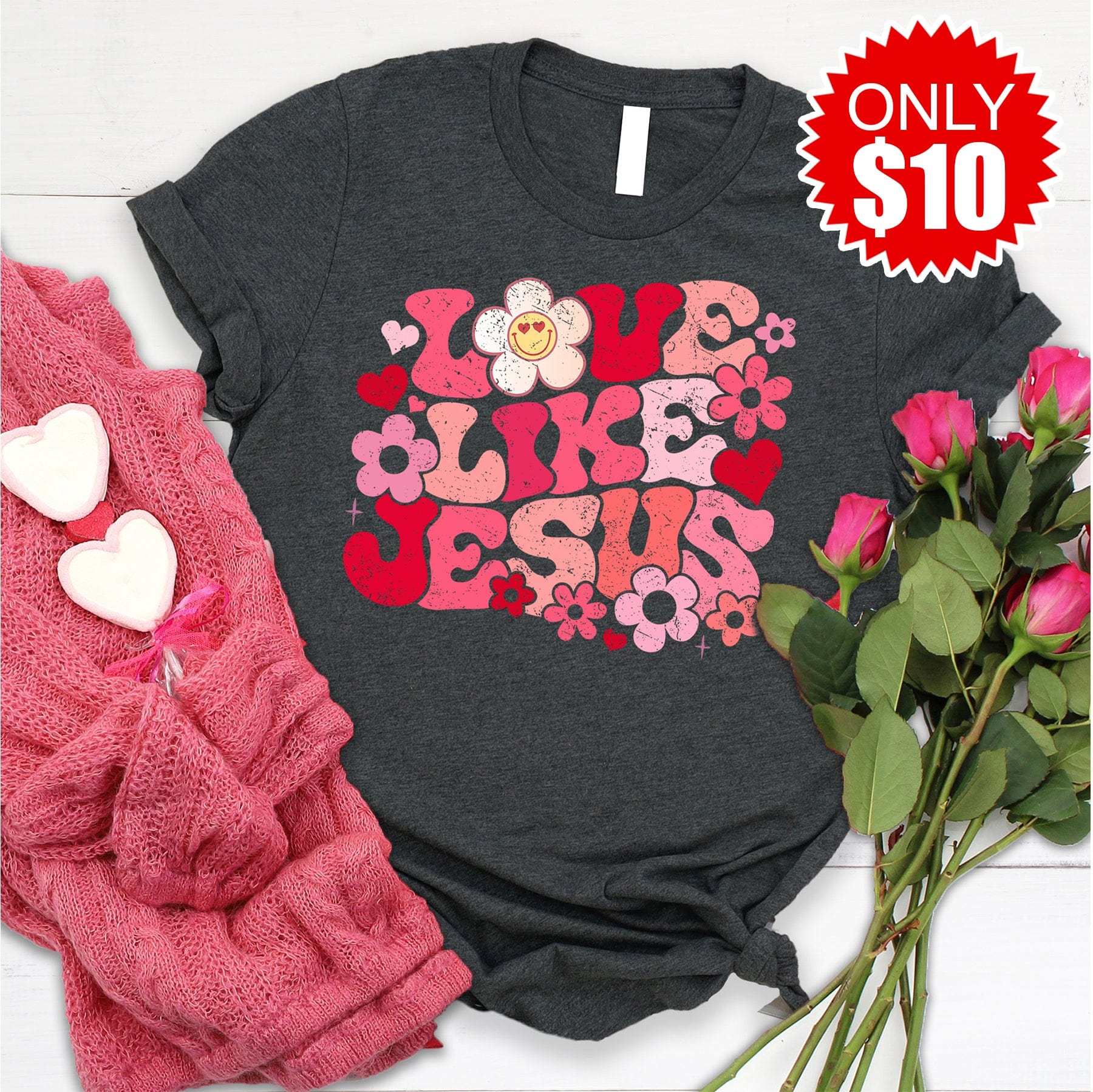 Love Like Jesus Retro Tee - 10