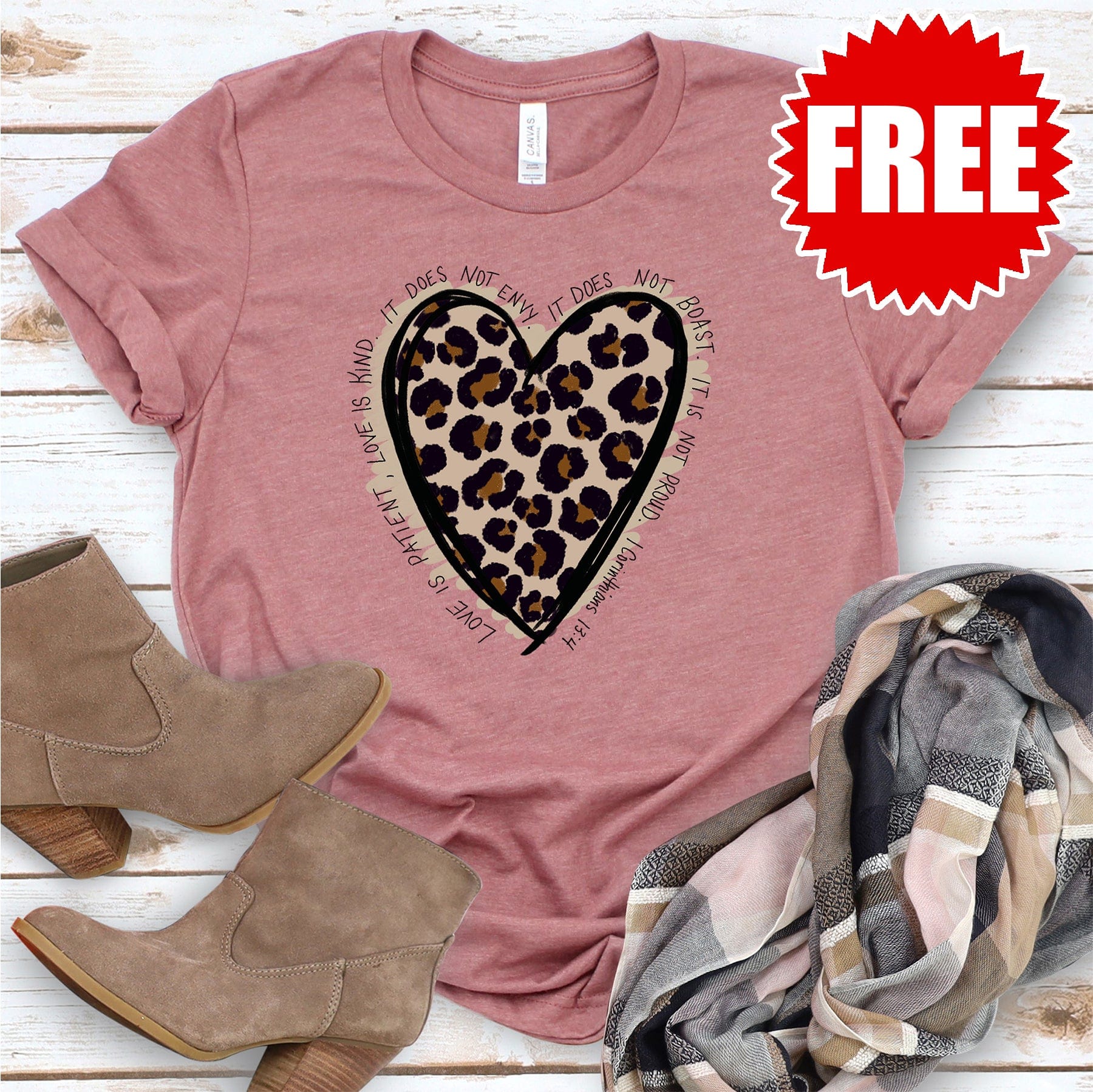 Love Leopard Tee - 0 | Love in Faith