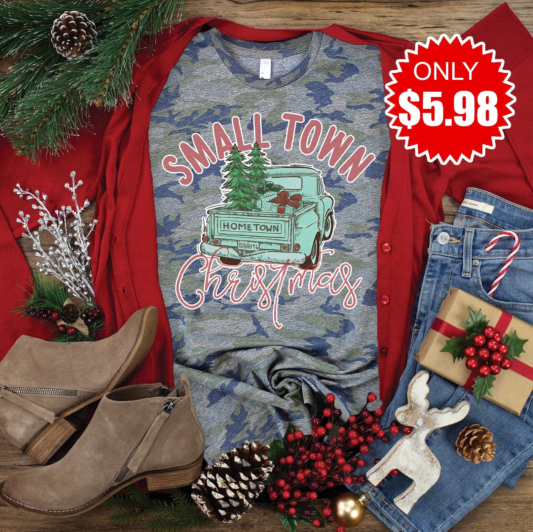 Small Town Christmas Tee 5