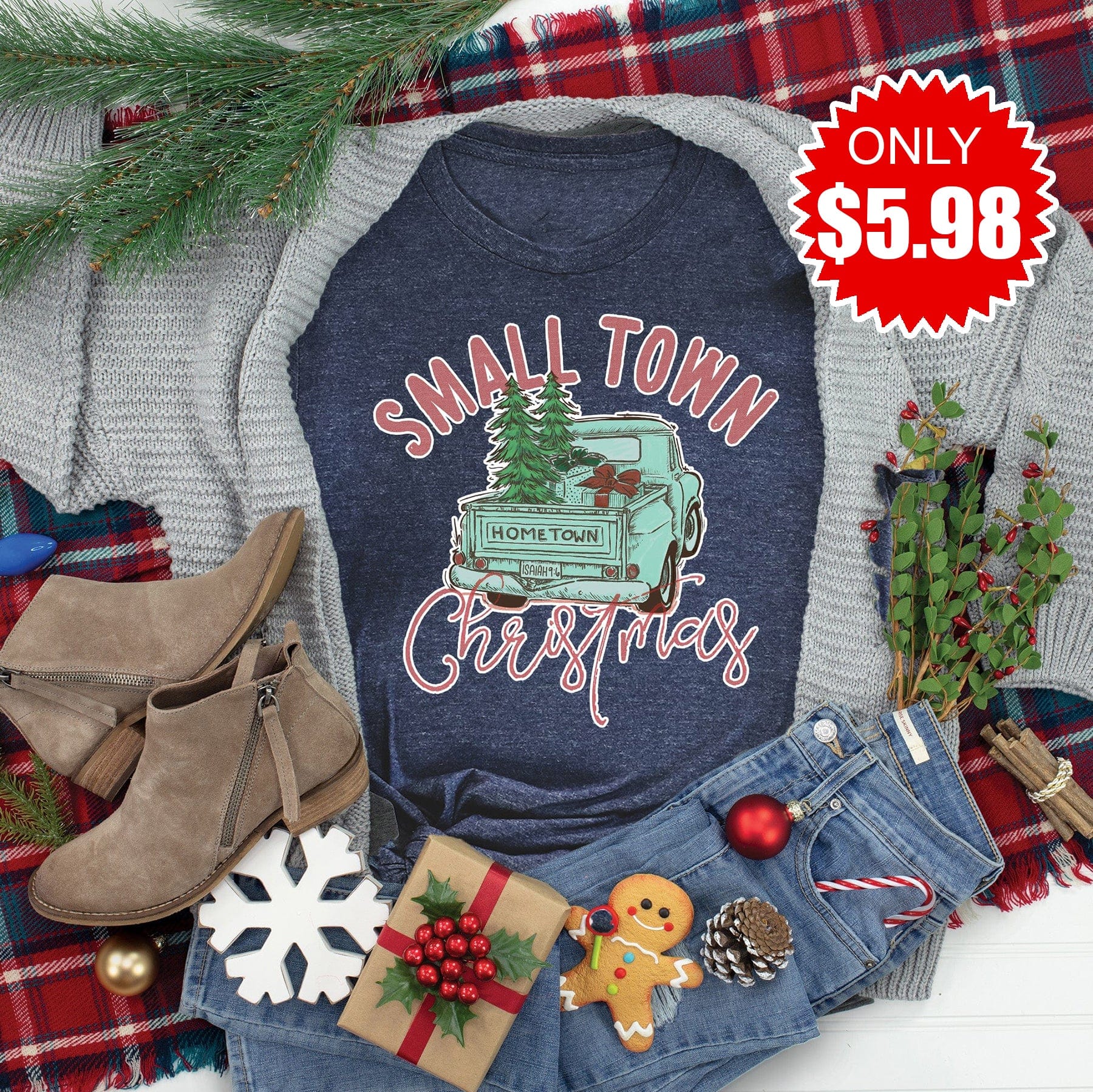 Small Town Christmas Tee 5